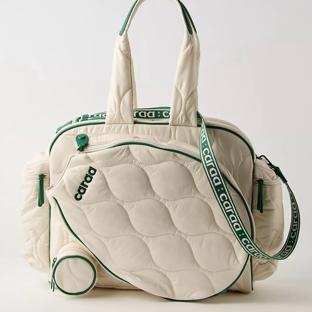 Caraa Tennis Duffel in Ivory Recycled
Water-Repellent Nylon